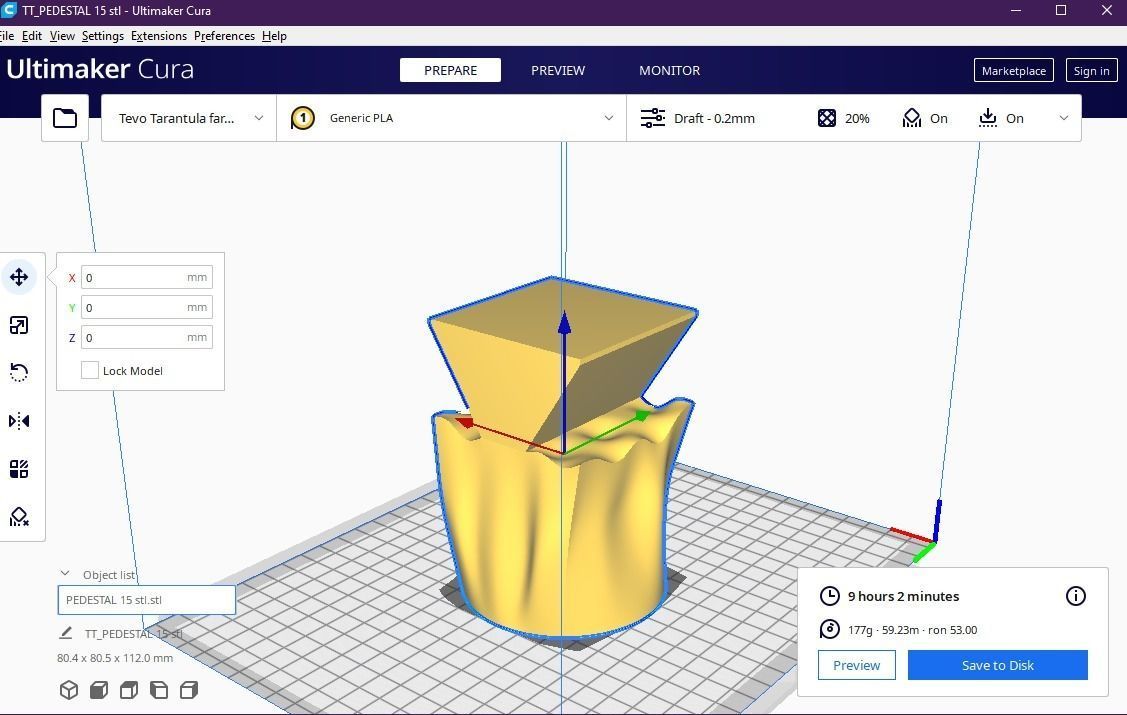 Pedestal 15 3D print model_11
