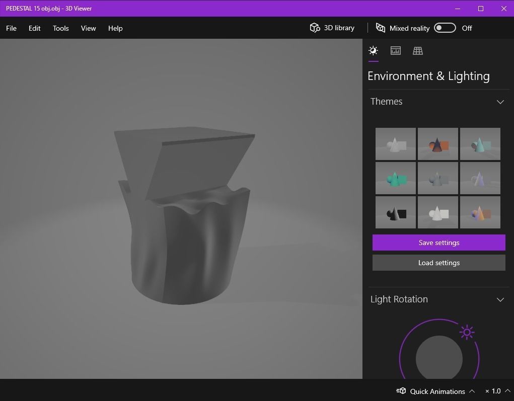 Pedestal 15 3D print model_16