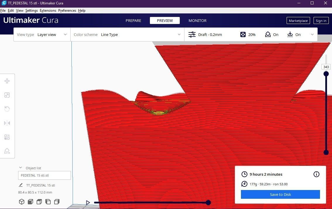 Pedestal 15 3D print model_10