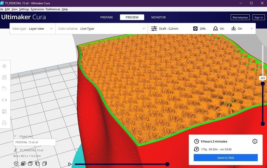 Pedestal 15 3D print model_9