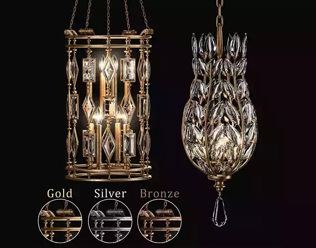 Crystal Fine Art Pendants 3D model