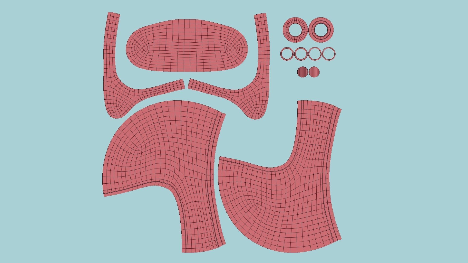 Cartoon Helmet Kart A09 Orange - Character Design Low-poly 3D model_11