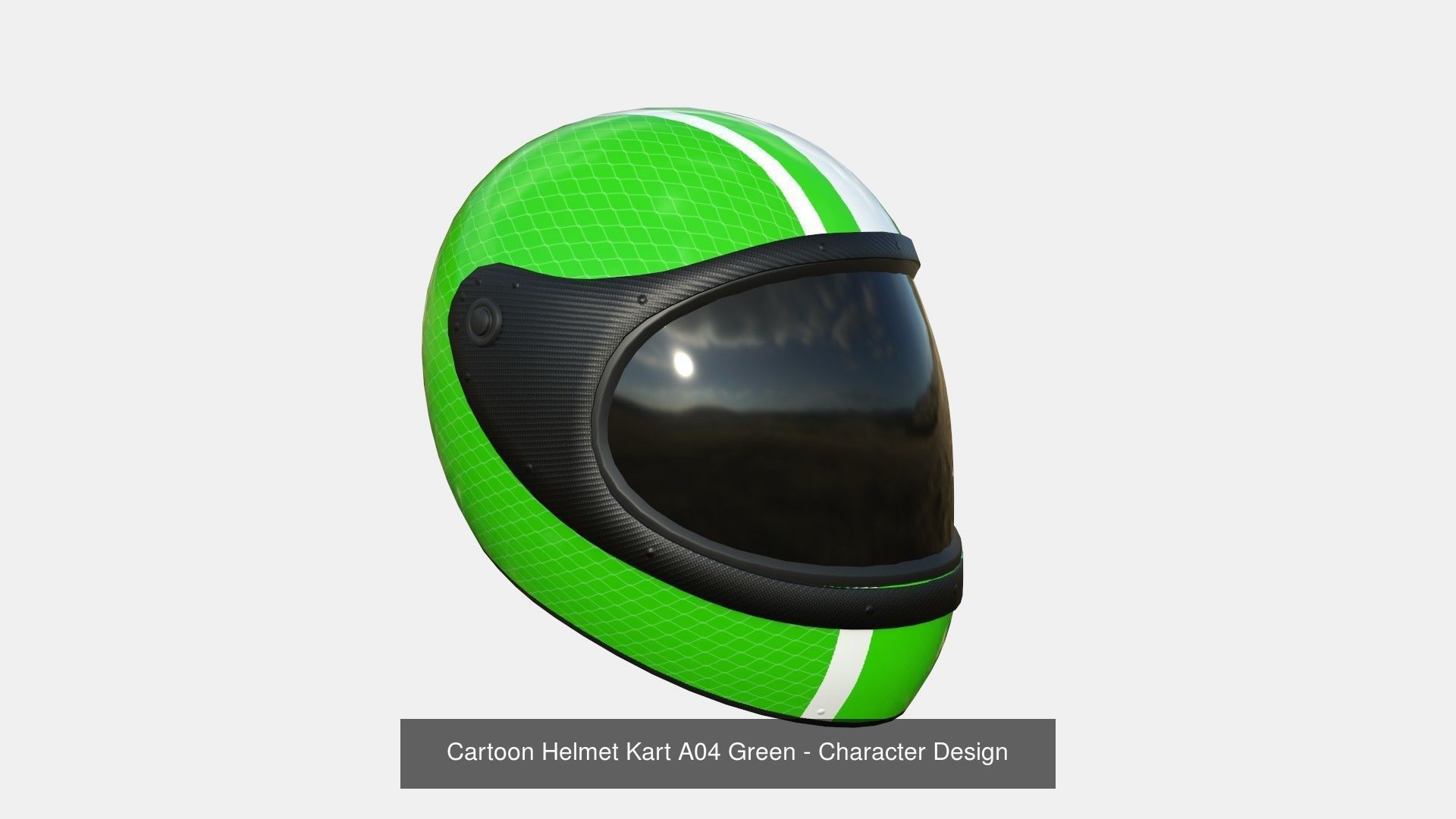 10 Cartoon Helmets Kart A - Character Design 3D Model Collection_4