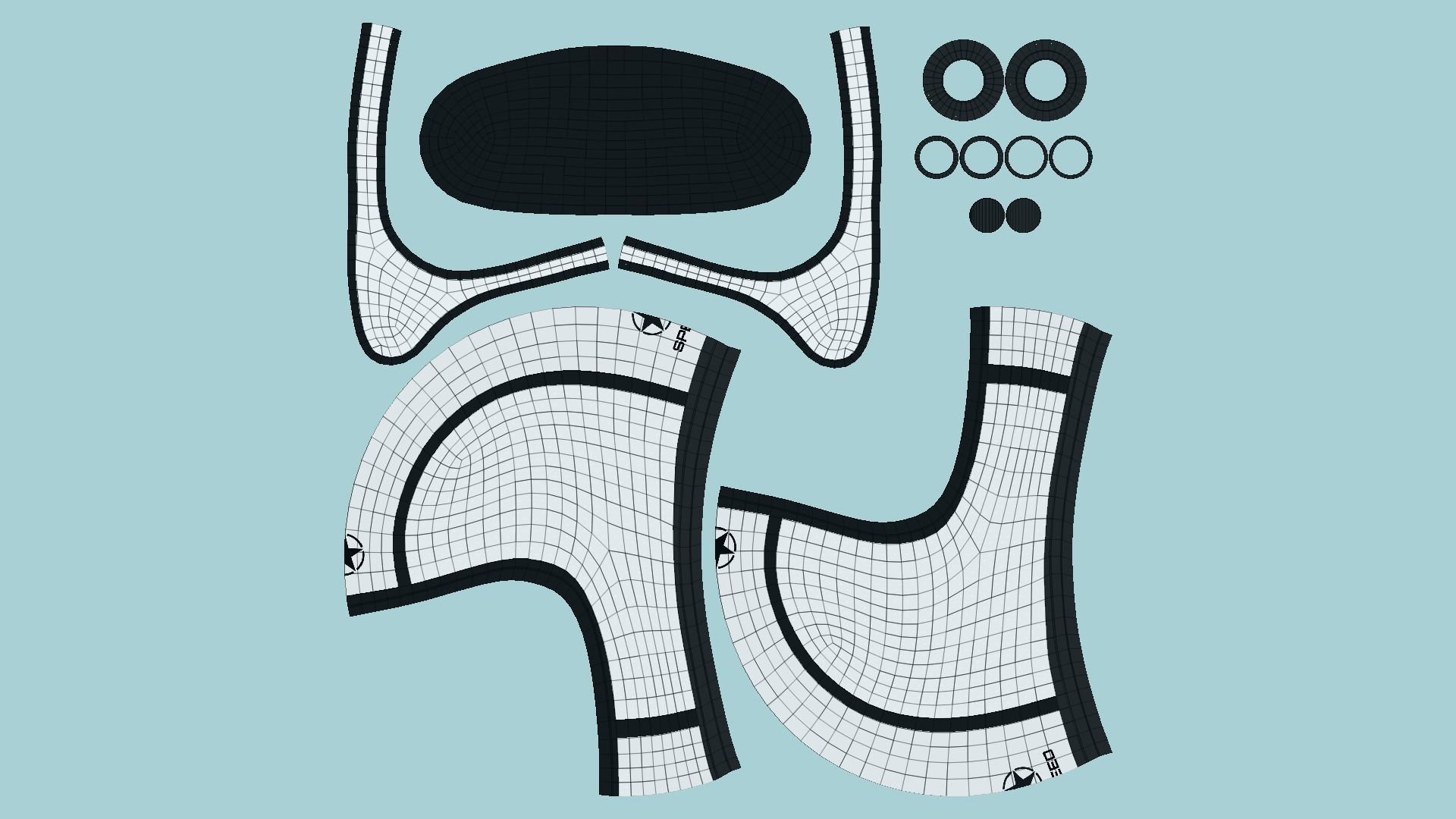 10 Cartoon Helmets Kart A - Character Design 3D Model Collection_72