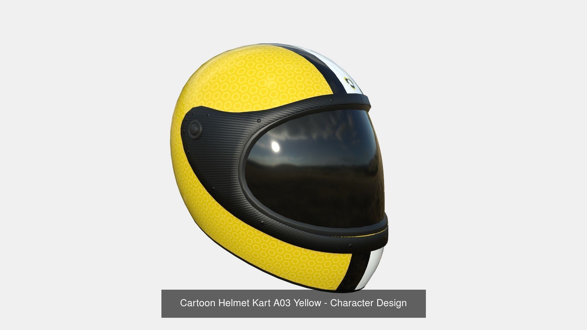 10 Cartoon Helmets Kart A - Character Design 3D Model Collection_3