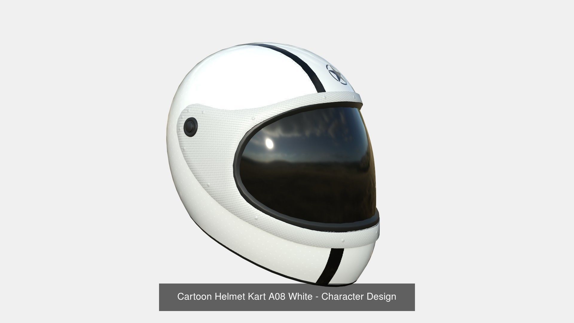 10 Cartoon Helmets Kart A - Character Design 3D Model Collection_8