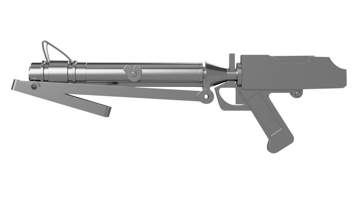 Star Wars The Clone Wars - DC-15S Blaster Animated 3D print model_3