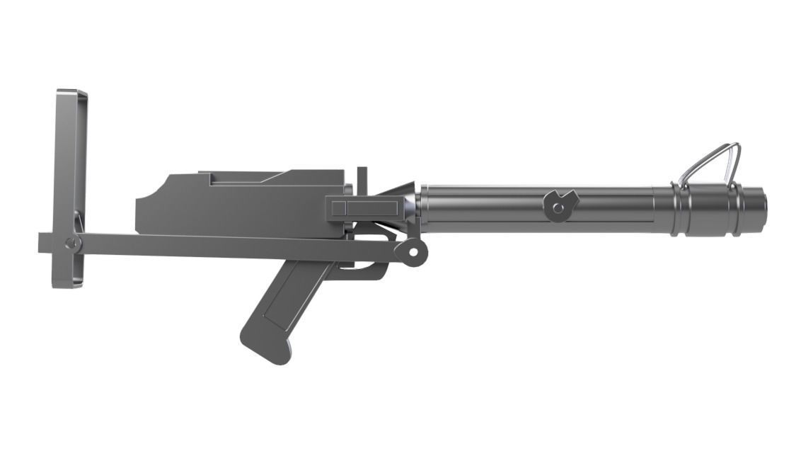 Star Wars The Clone Wars - DC-15S Blaster Animated 3D print model_4