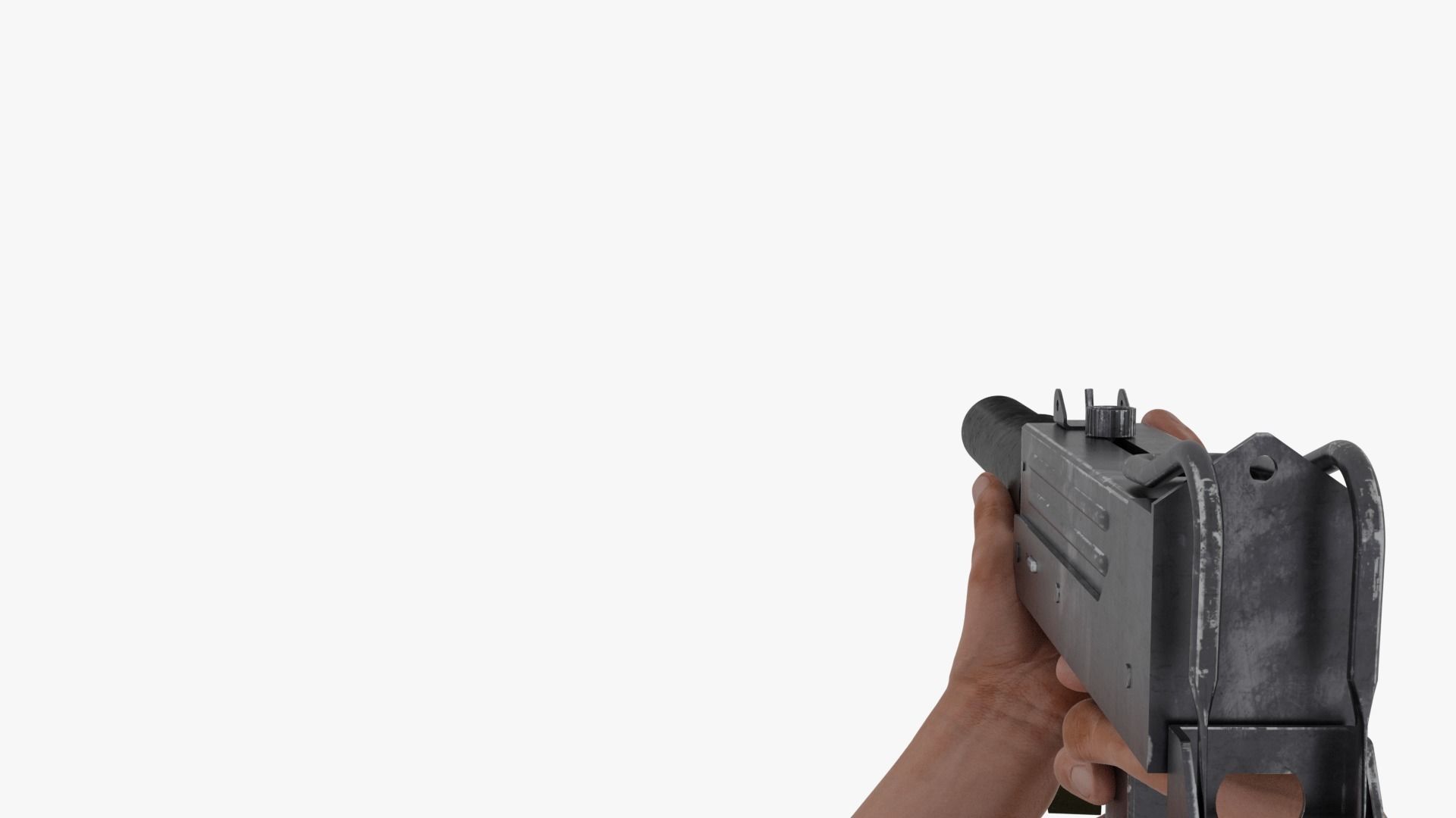 MAC 10 Submachine gun Free 3D model_4