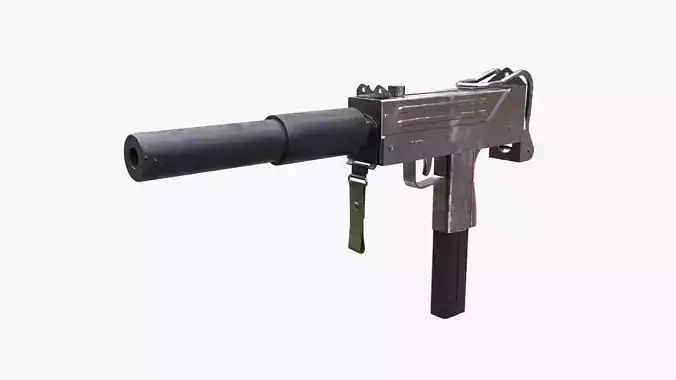 MAC 10 Submachine gun Free 3D model