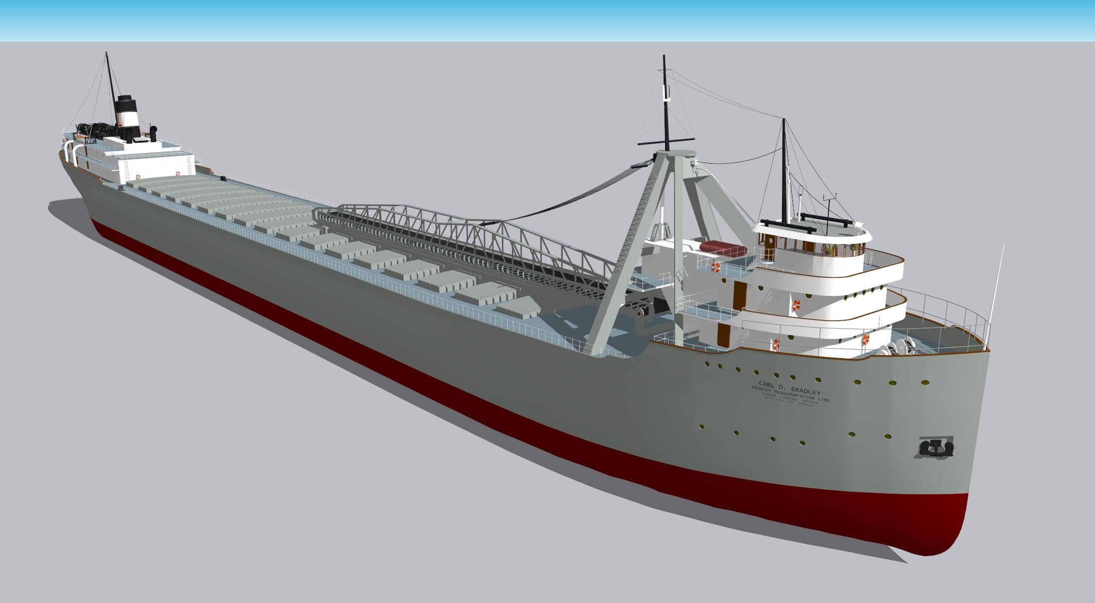 SS Carl D Bradley 3D model_9