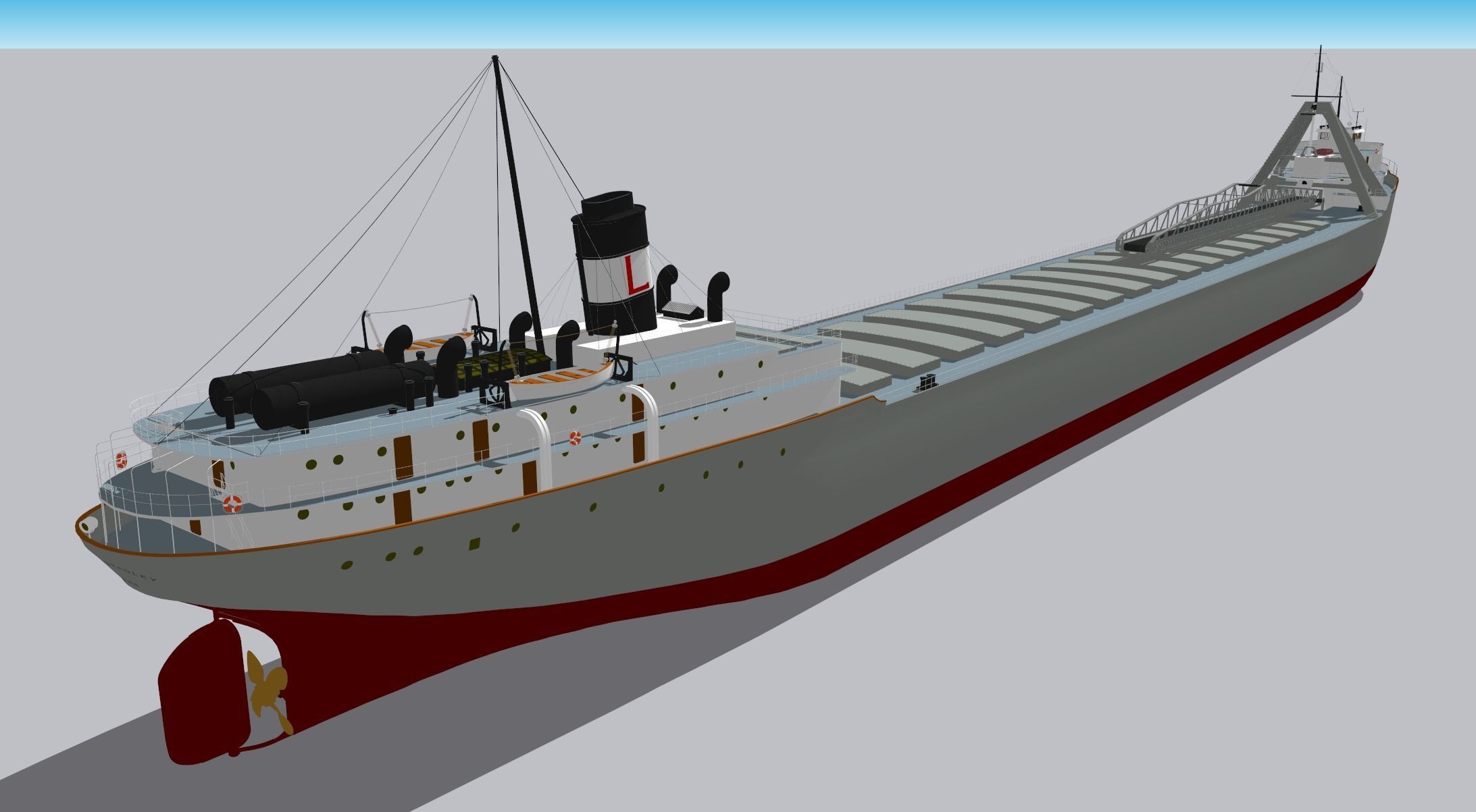 SS Carl D Bradley 3D model_10