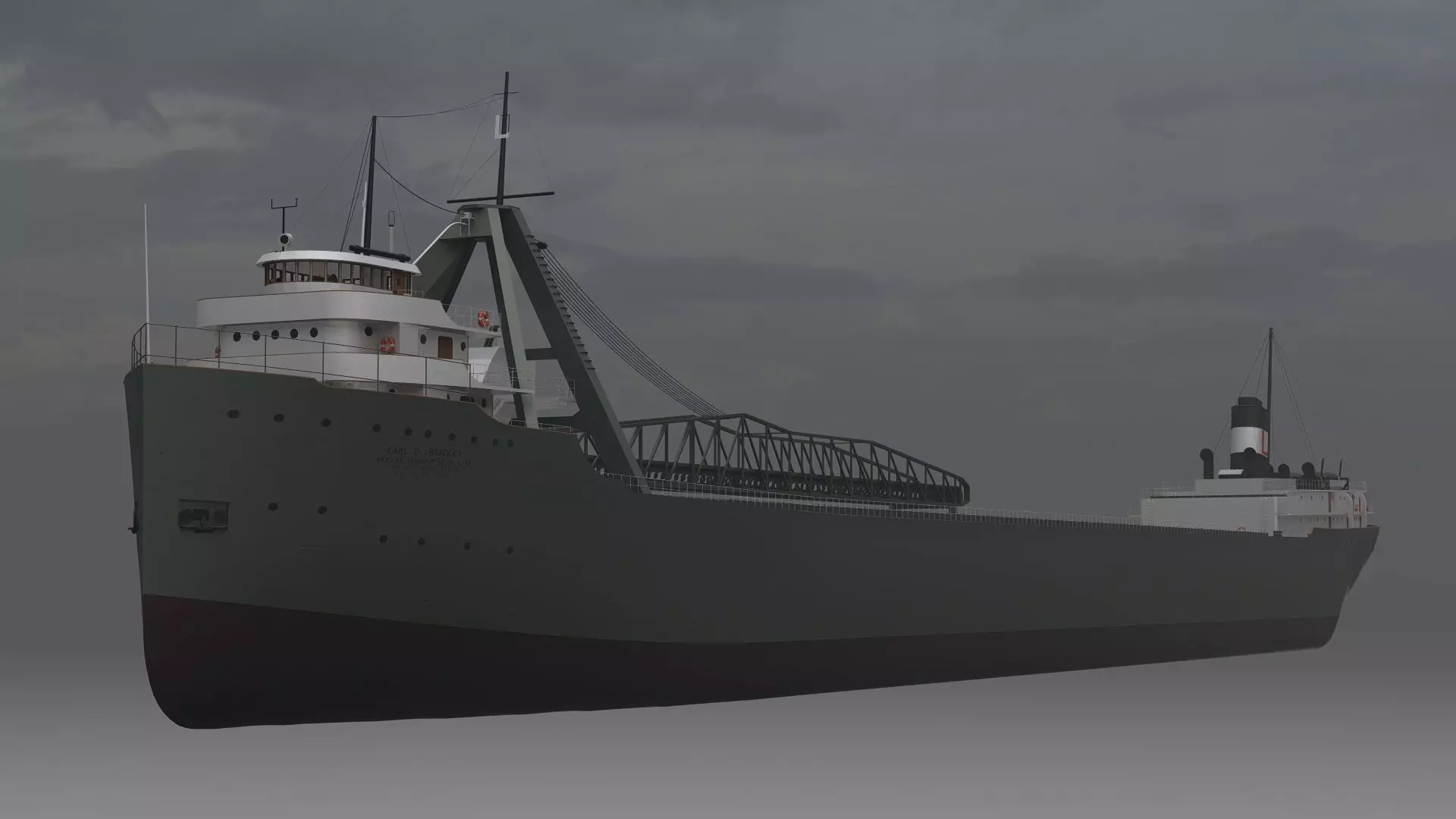 SS Carl D Bradley 3D model_0