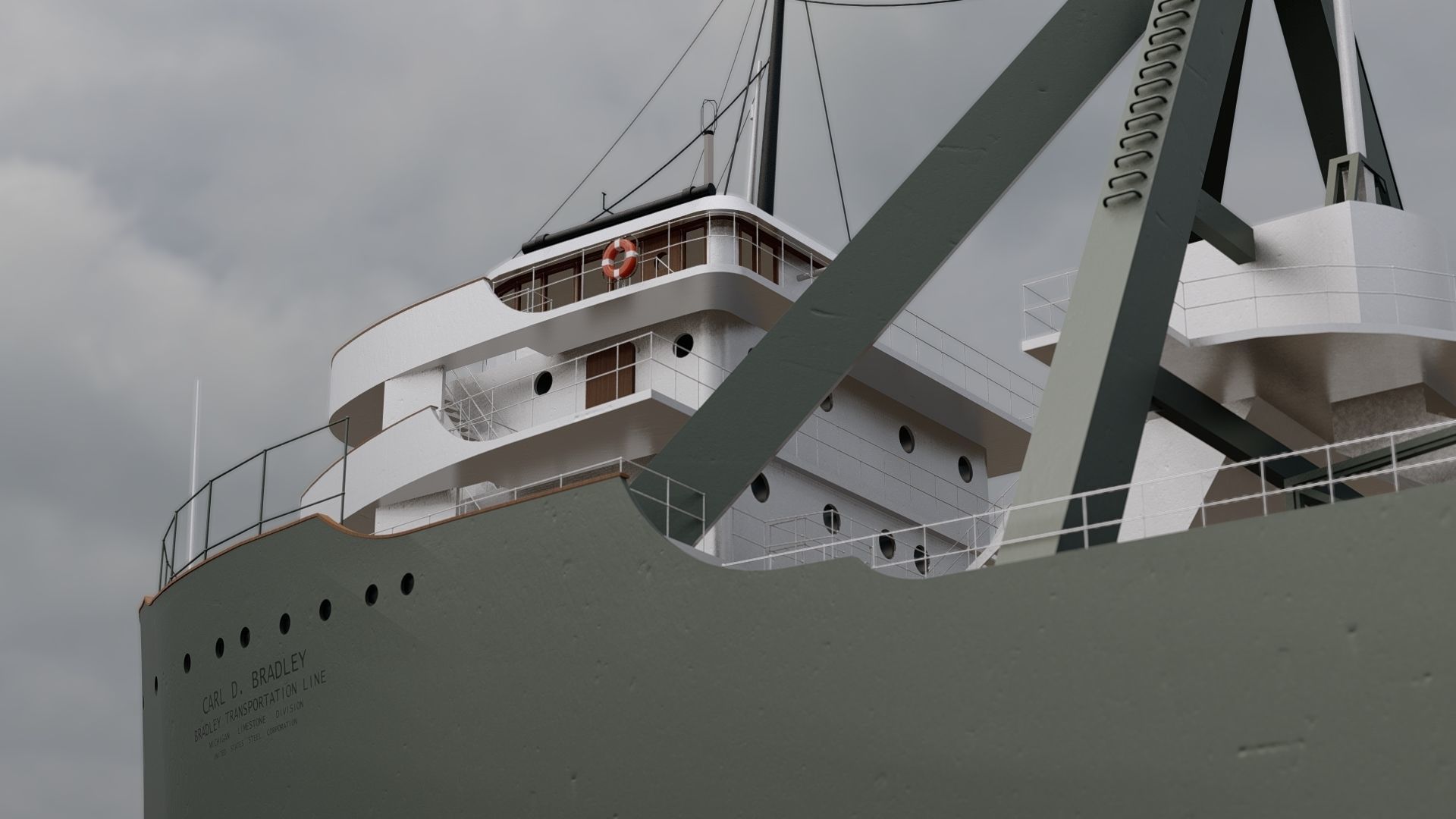 SS Carl D Bradley 3D model_3