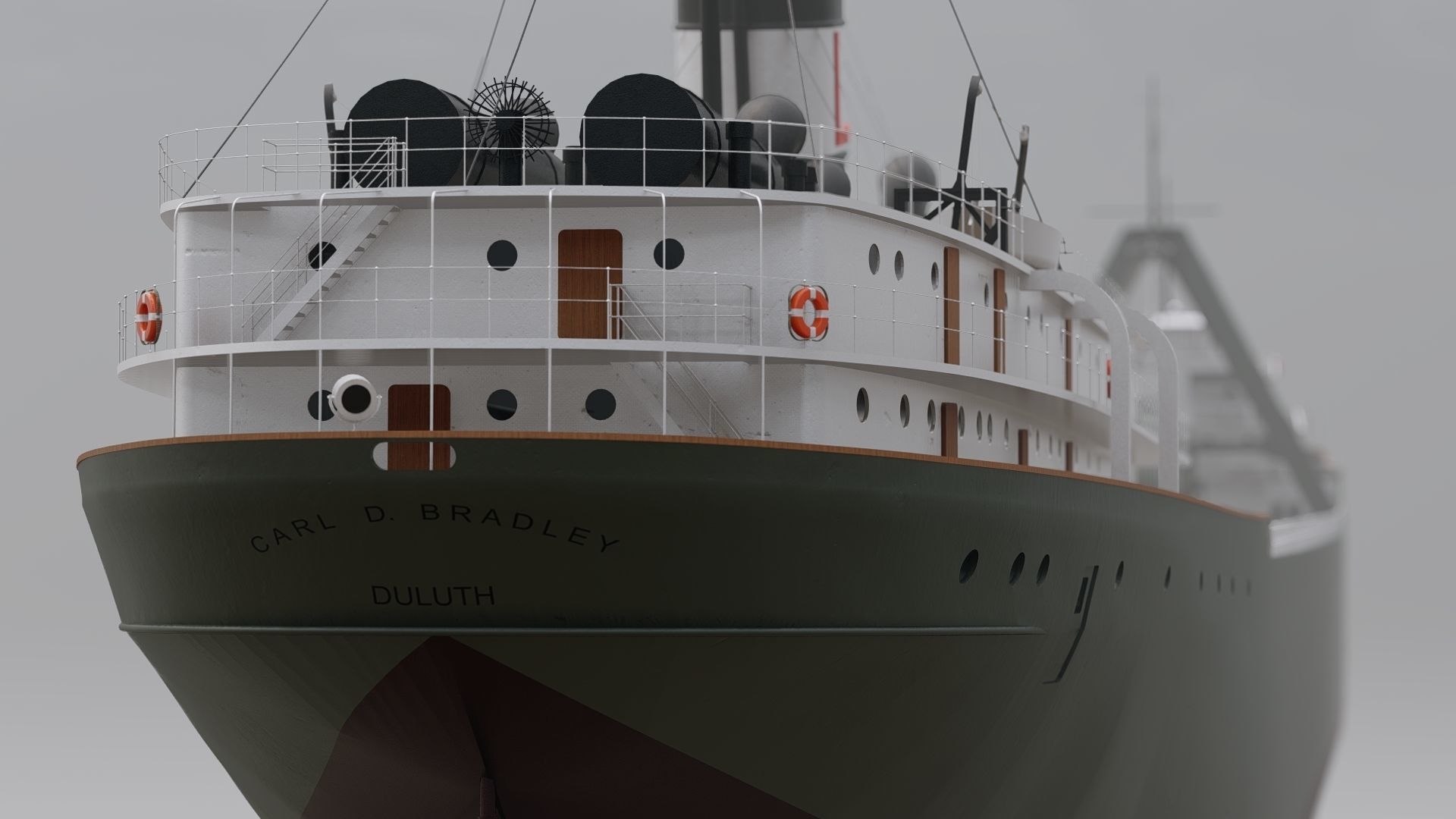 SS Carl D Bradley 3D model_7