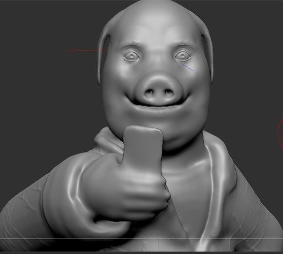 Tik Tok pigman 3D print model