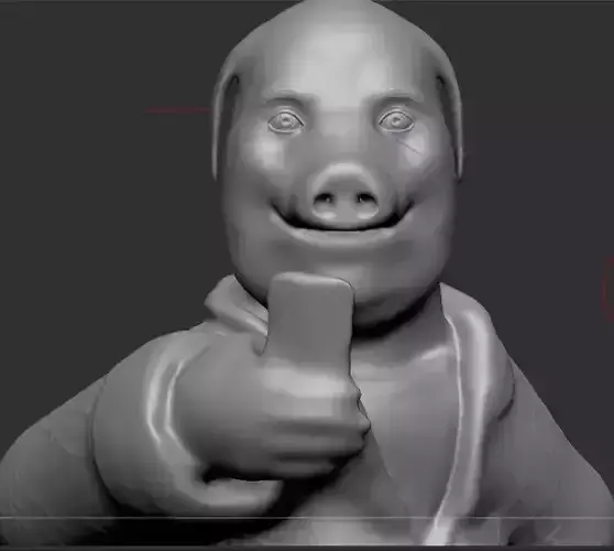 Tik Tok pigman 3D print model