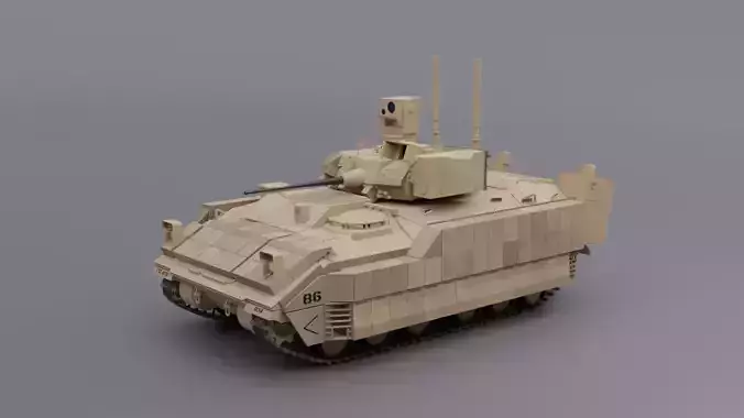 M2A3 Bradley BUSK III IFV US ARMY 3D model