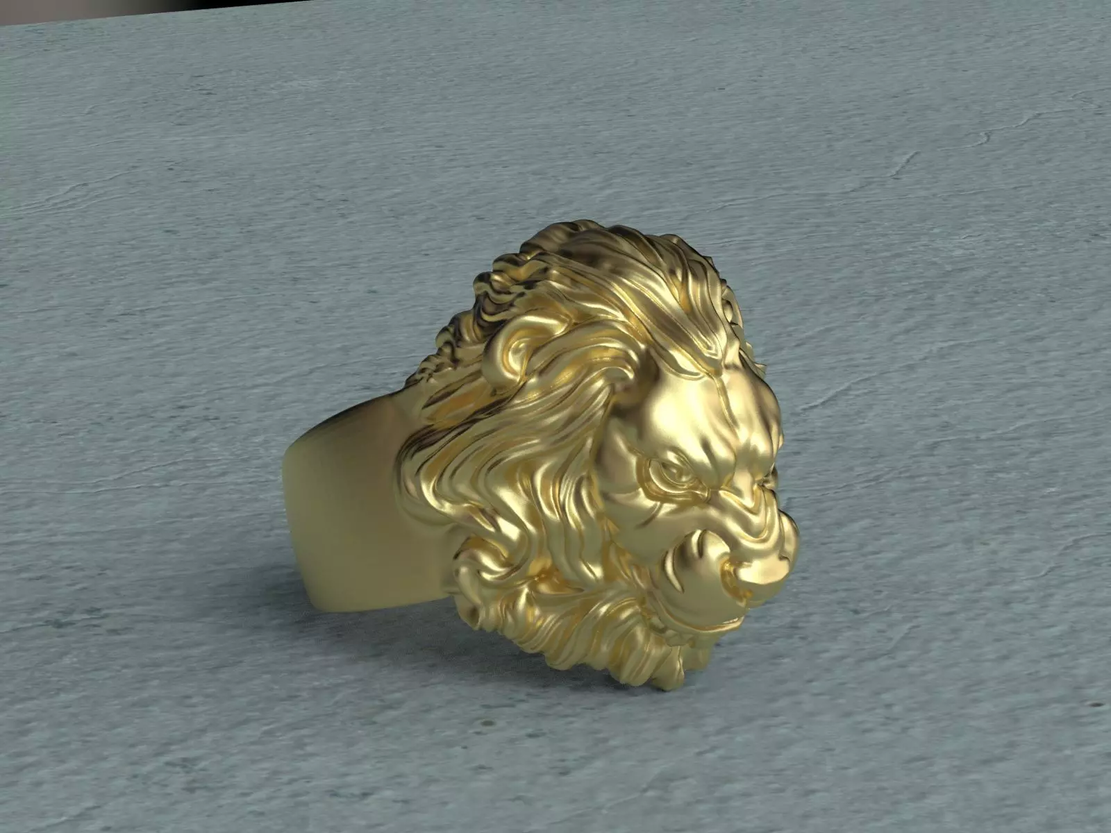 Lion Ring Free 3D print model