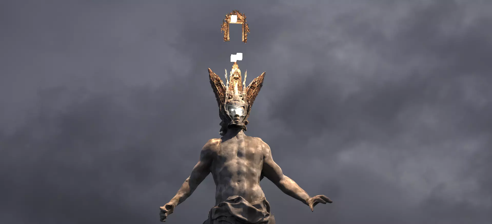 Devine Kingdoms Tower 3 Tiered Angel  3D model_0