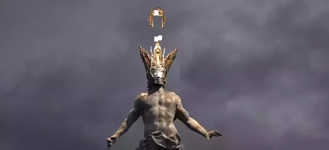 Devine Kingdoms Tower 3 Tiered Angel  3D model