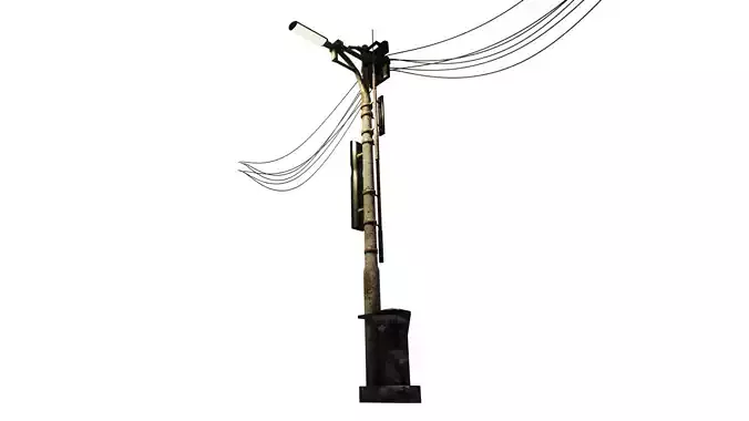 Street Lamp and Cables 