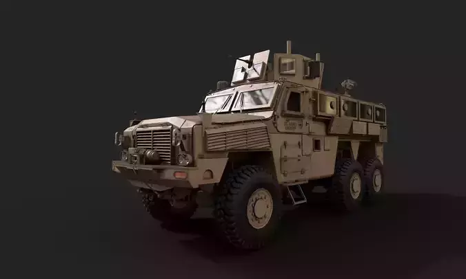 RG-33 MRAP Mine Resistant Vehicle Low-poly 3D model