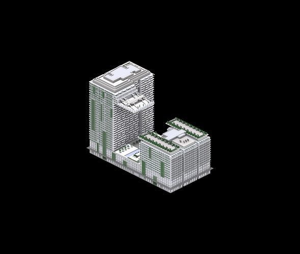 Sydney Central Park Mall 3D model
