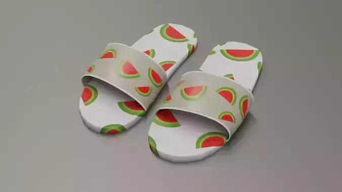 Watermelon slippers