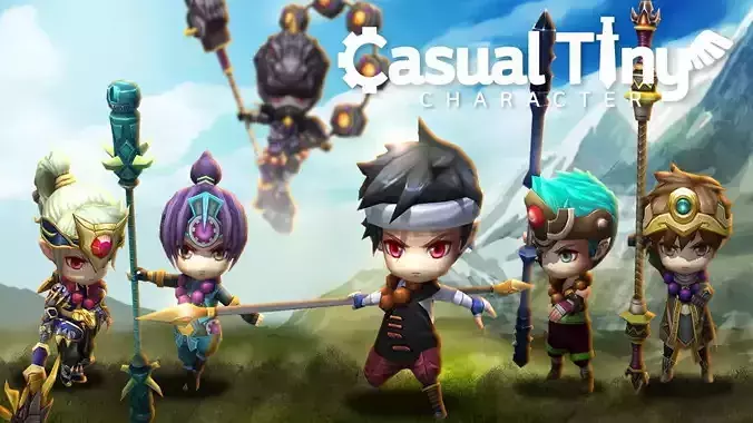 Casual Tiny Character - Monk Pack