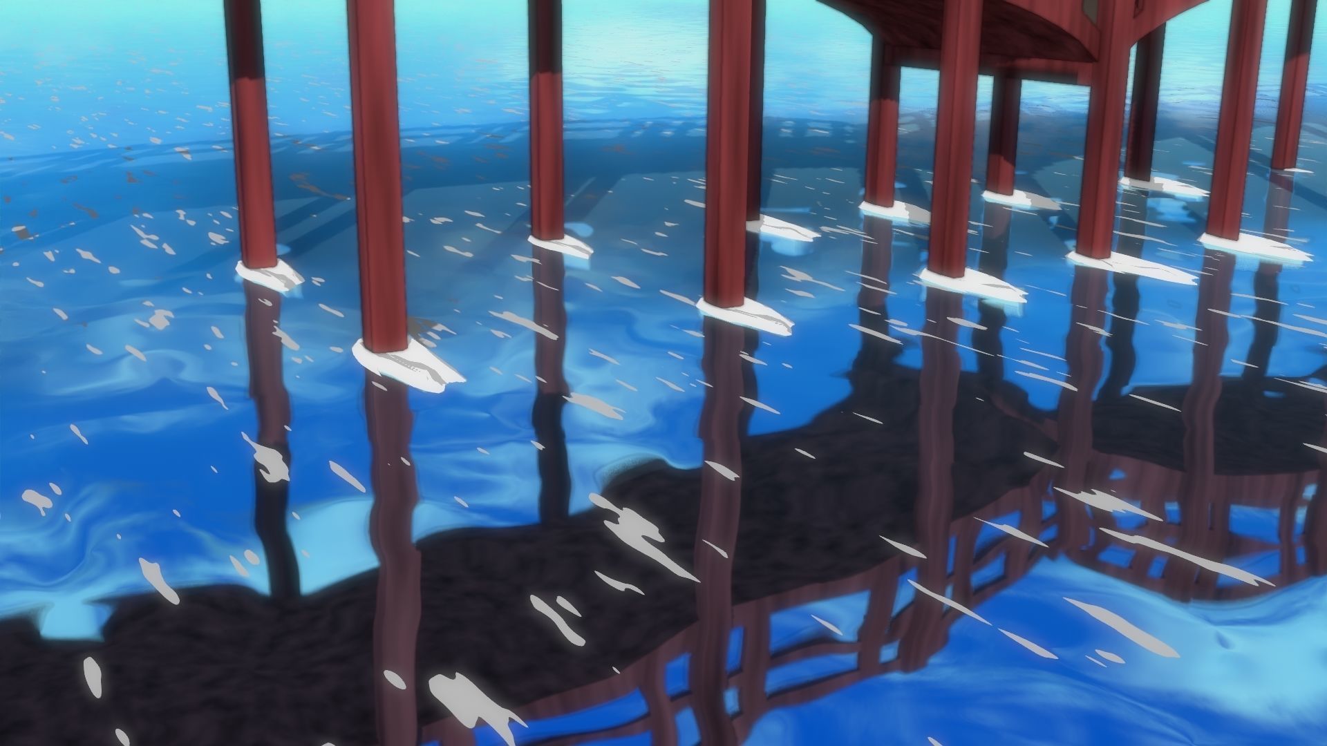 For Anime in Blender - Water Reflections 3D model_20