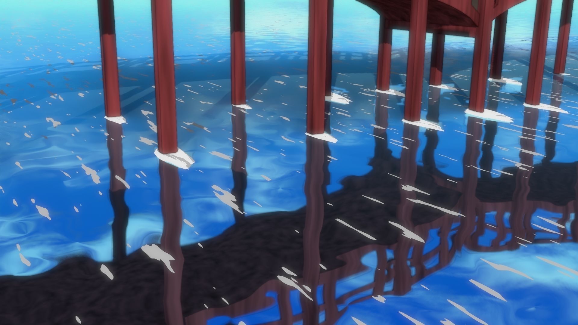 For Anime in Blender - Water Reflections 3D model_8