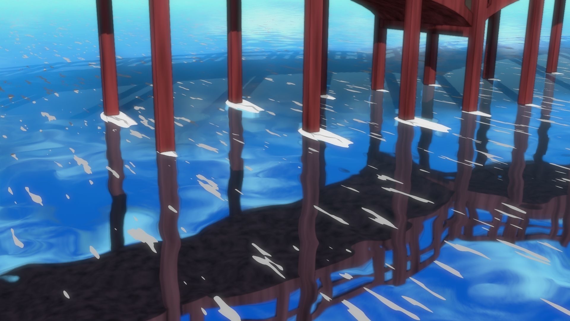 For Anime in Blender - Water Reflections 3D model_4