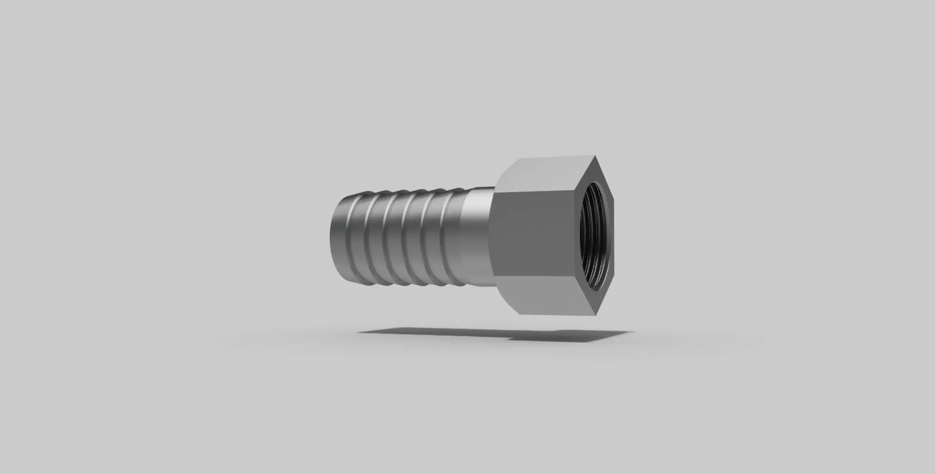 3-4 Inch BSP female - Hose adaptor - Autodesk Inventor 3D model