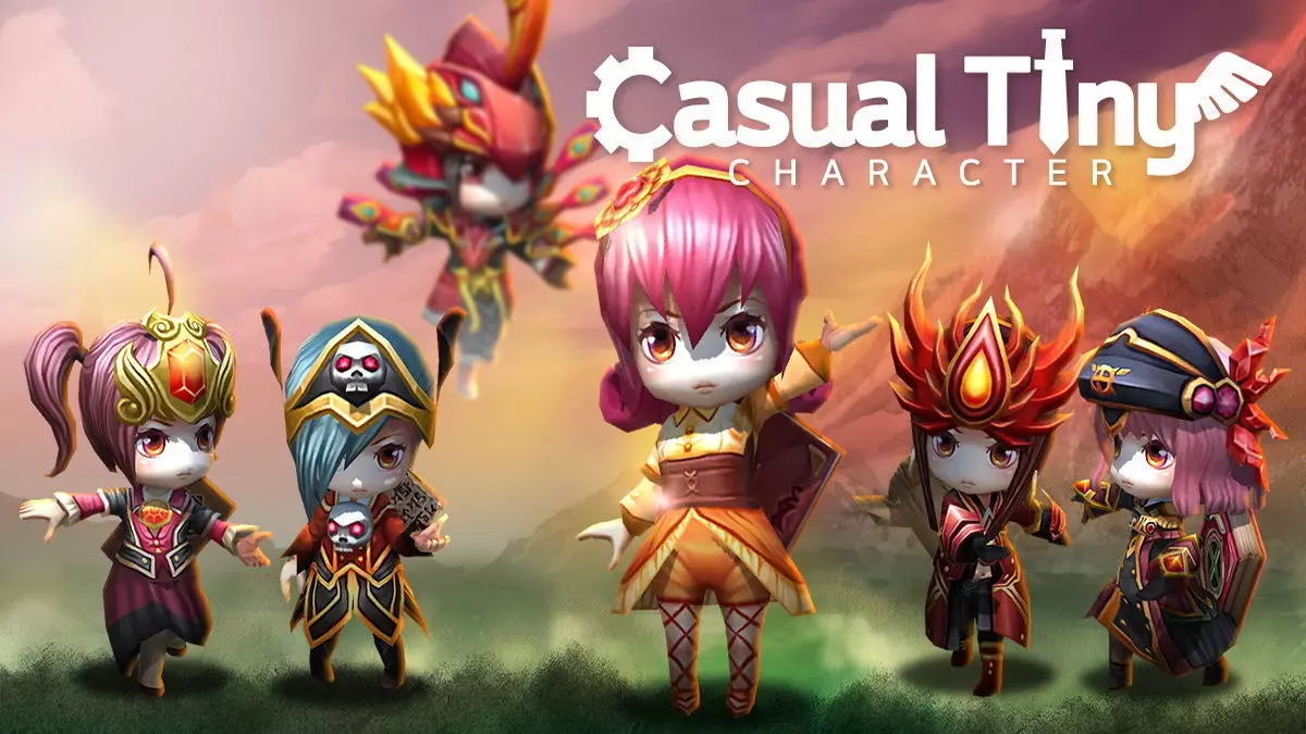 Casual Tiny Character - Warlock Pack Low-poly 3D model