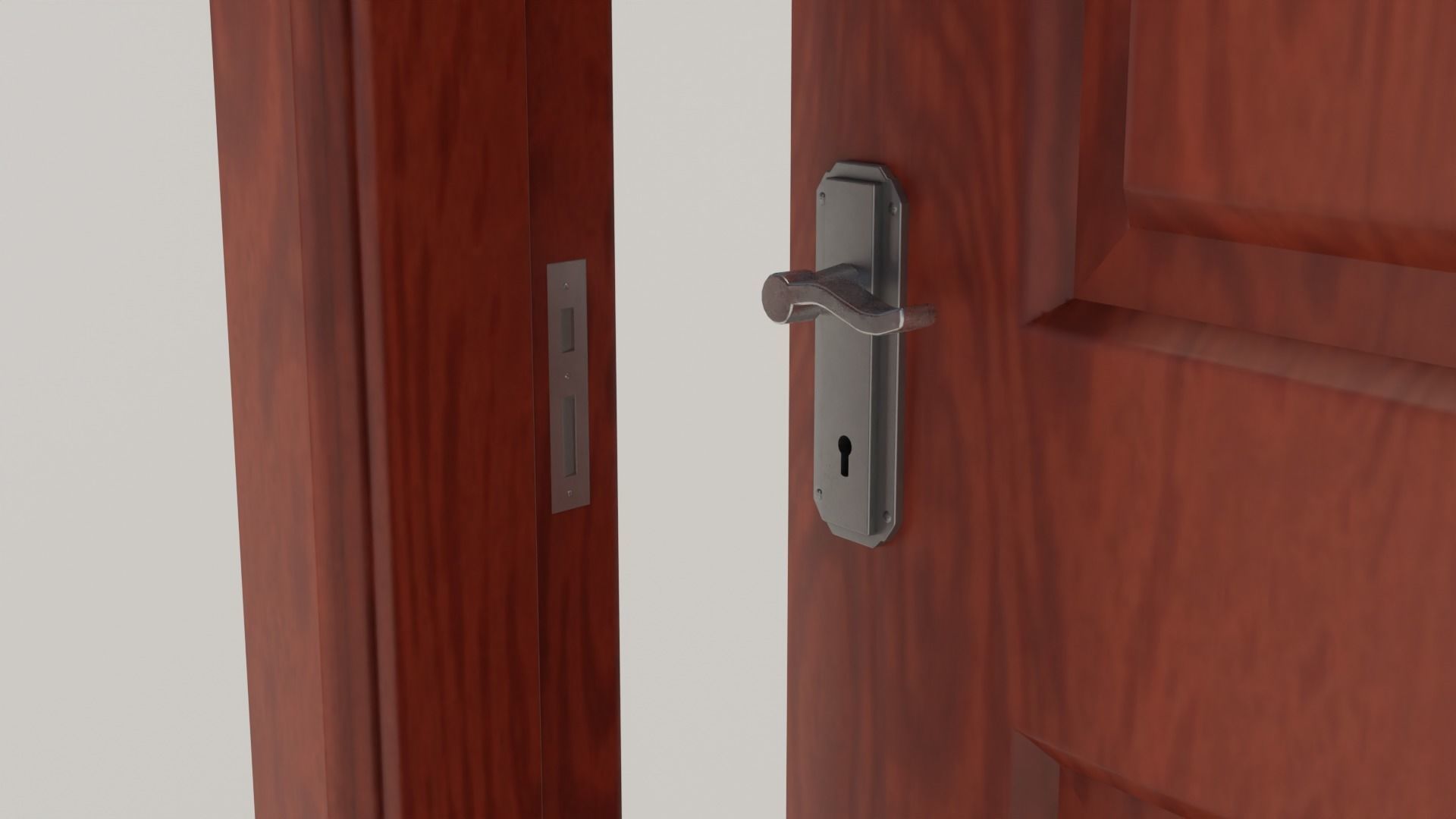 Wooden doors 3D Model Collection_4