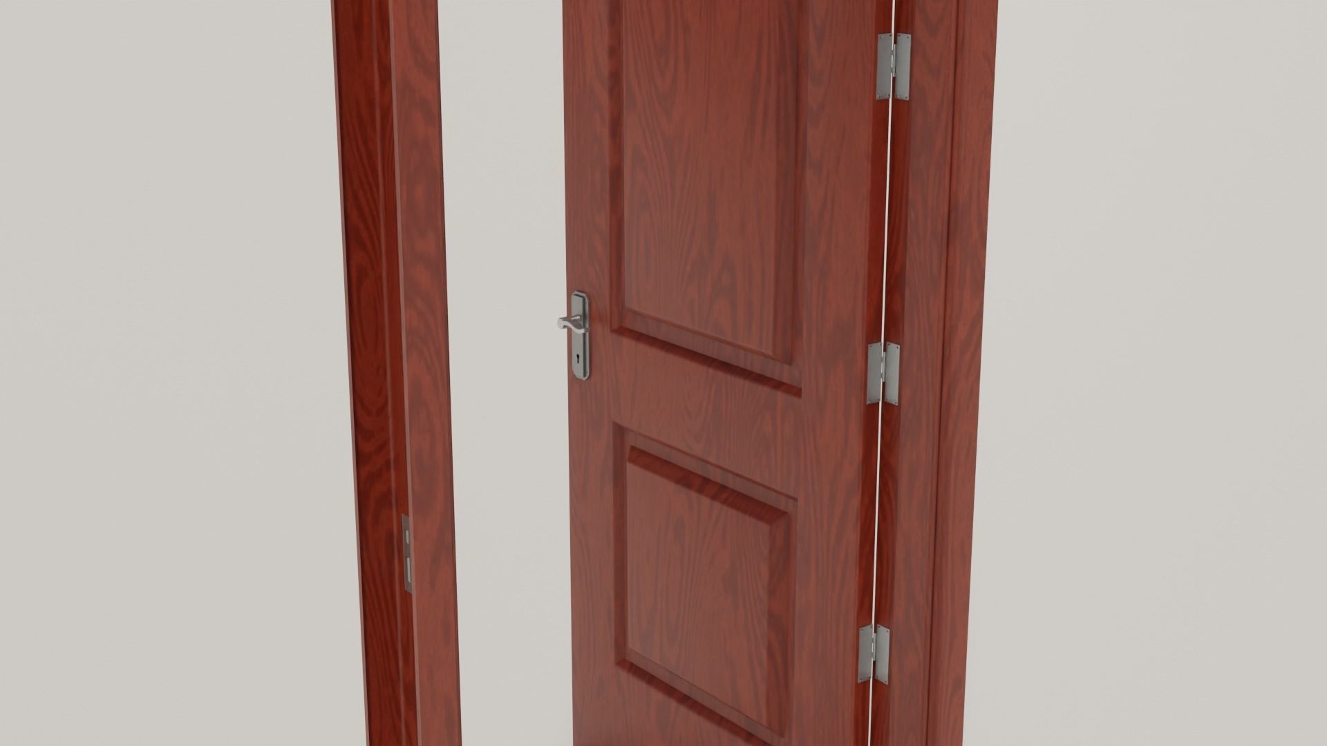 Wooden doors 3D Model Collection_3