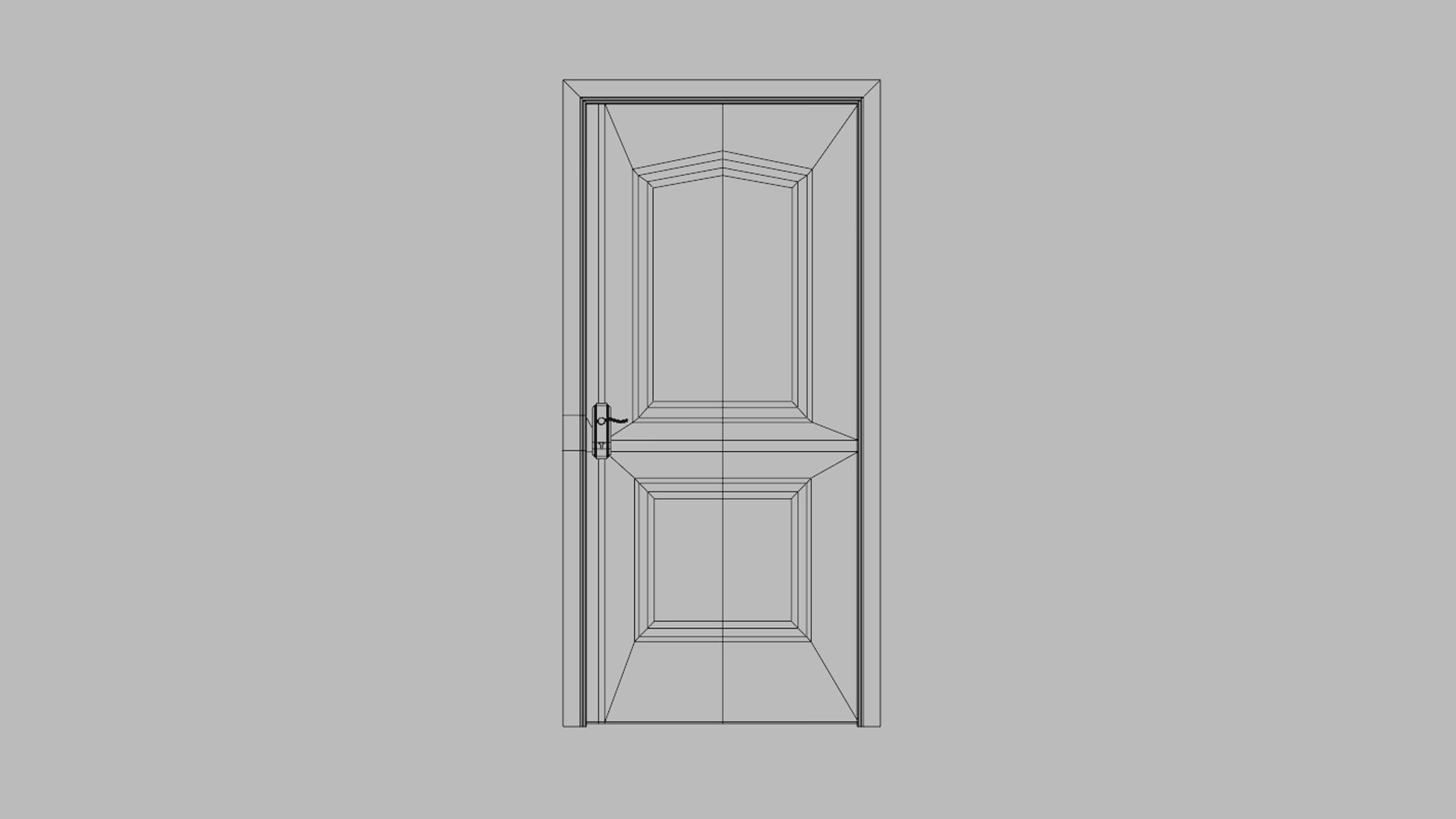 Wooden doors 3D Model Collection_14