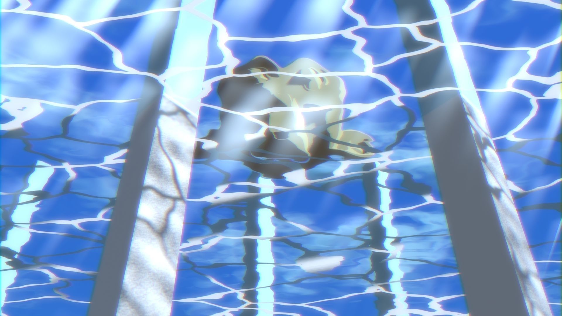 For Anime in Blender - Water Surface and Sun Rays 3D model_26
