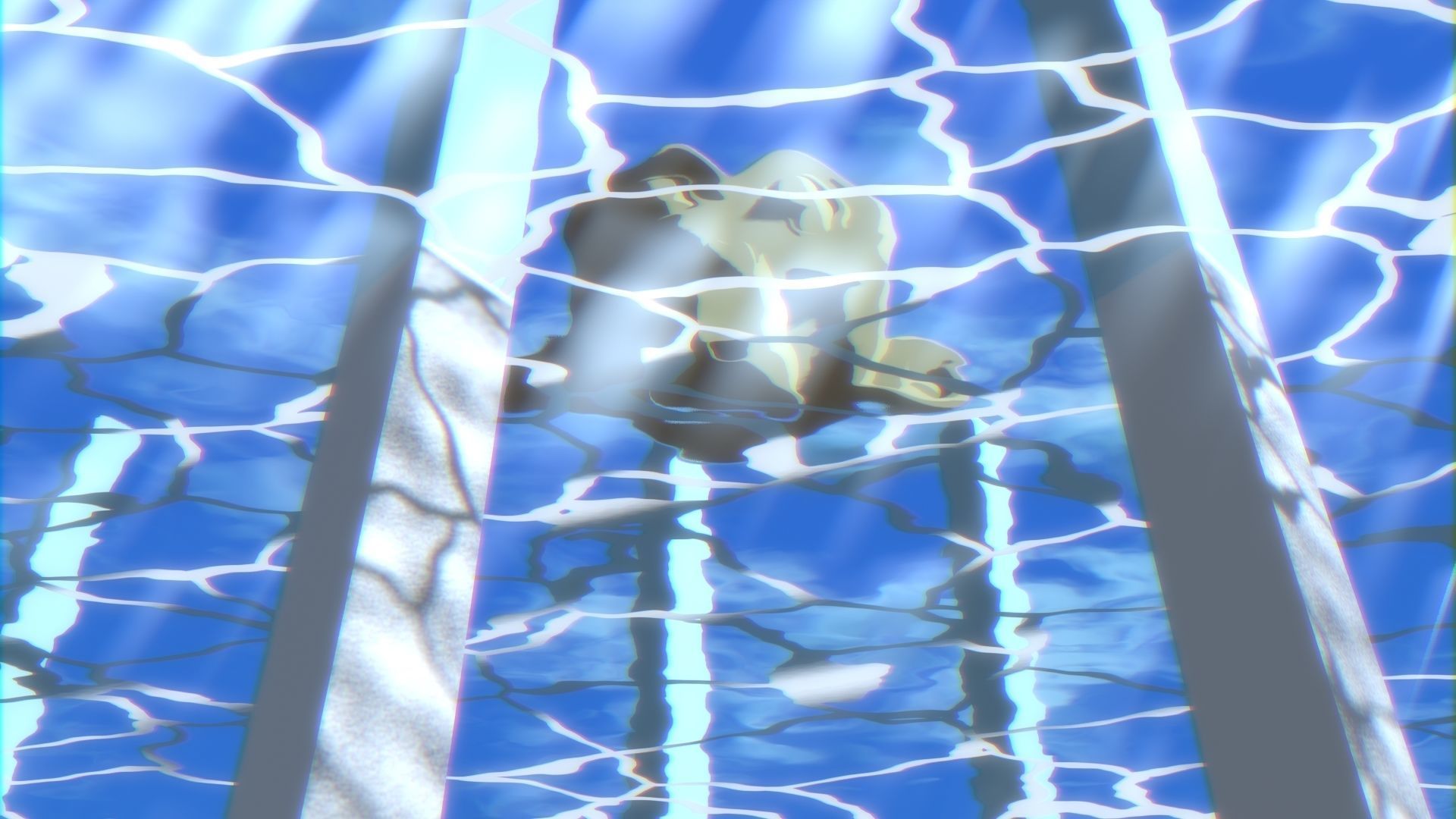 For Anime in Blender - Water Surface and Sun Rays 3D model_27
