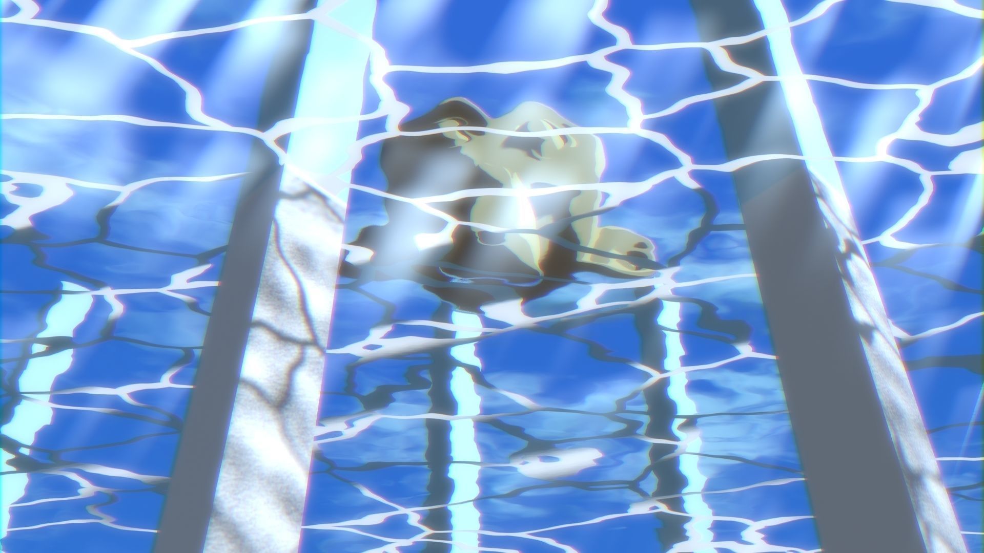 For Anime in Blender - Water Surface and Sun Rays 3D model_23