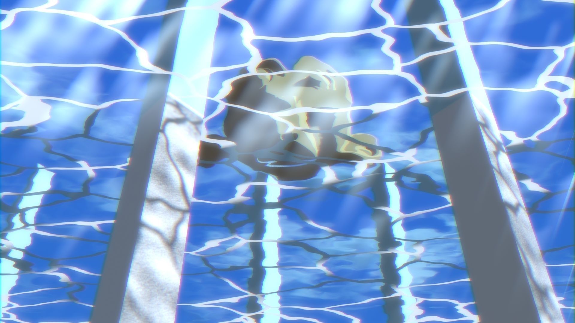 For Anime in Blender - Water Surface and Sun Rays 3D model_36