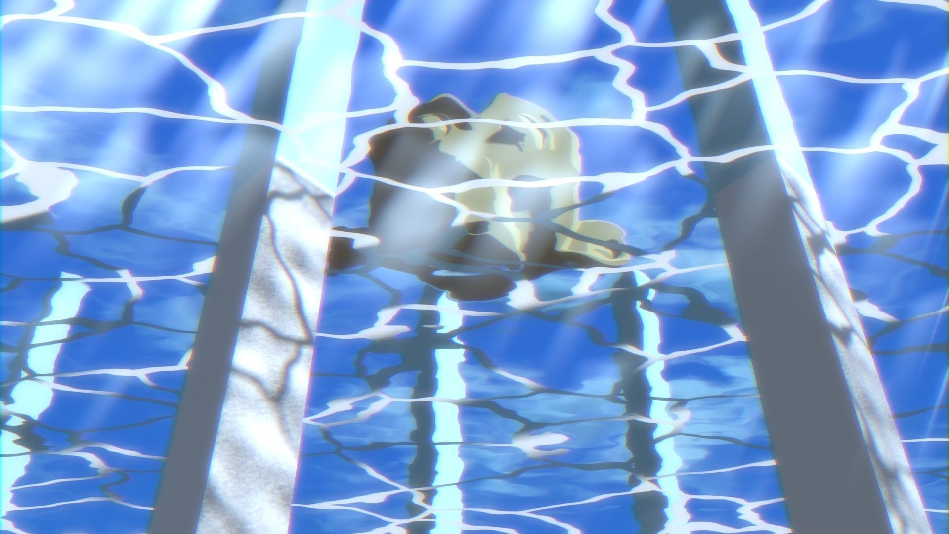 For Anime in Blender - Water Surface and Sun Rays 3D model_31