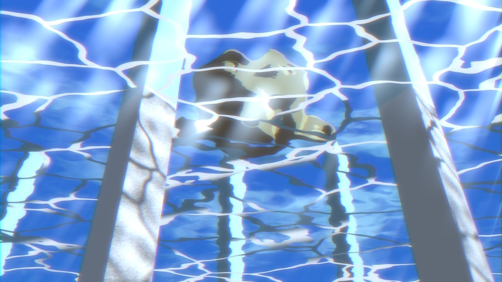 For Anime in Blender - Water Surface and Sun Rays 3D model_15