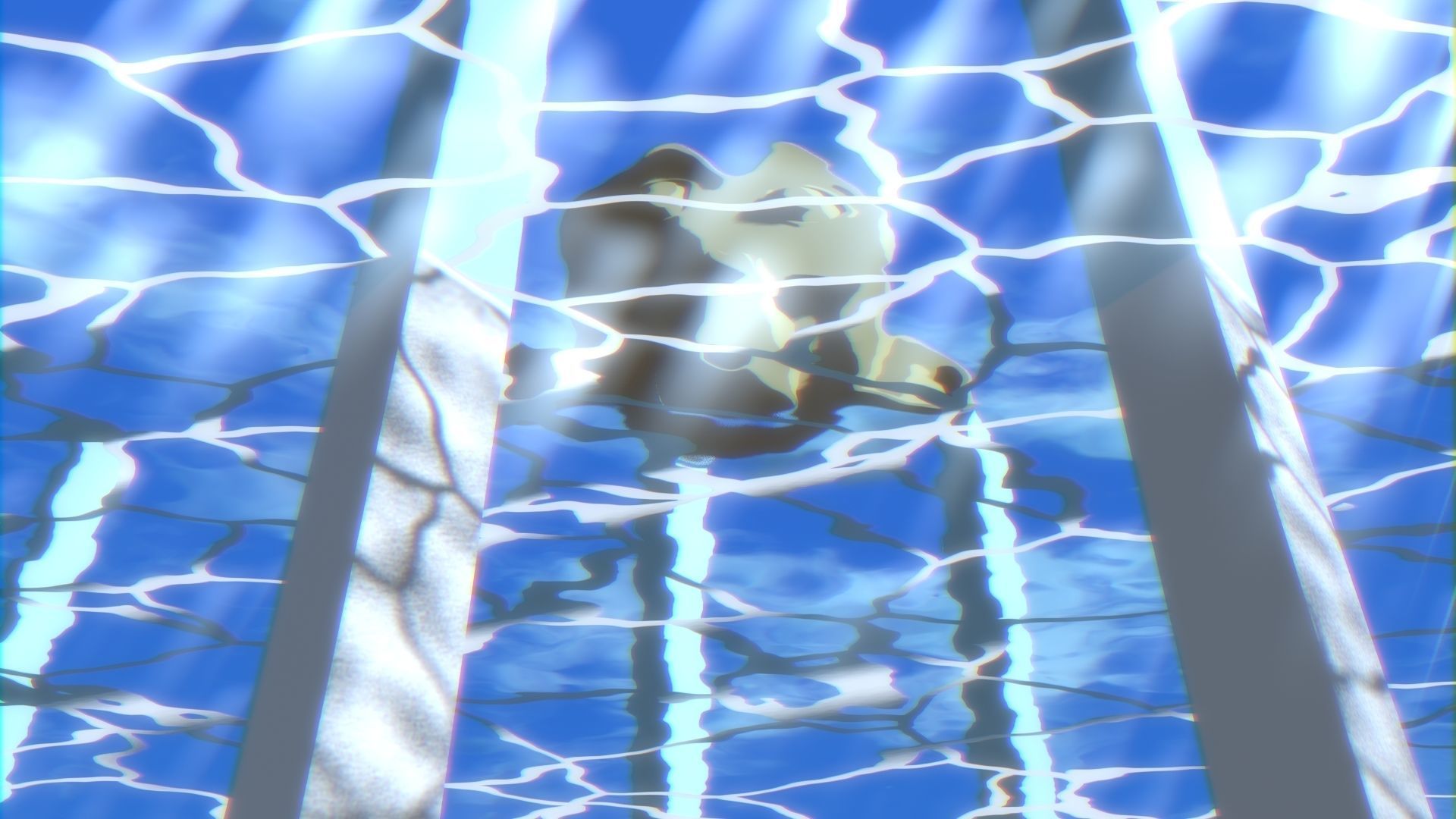 For Anime in Blender - Water Surface and Sun Rays 3D model_13