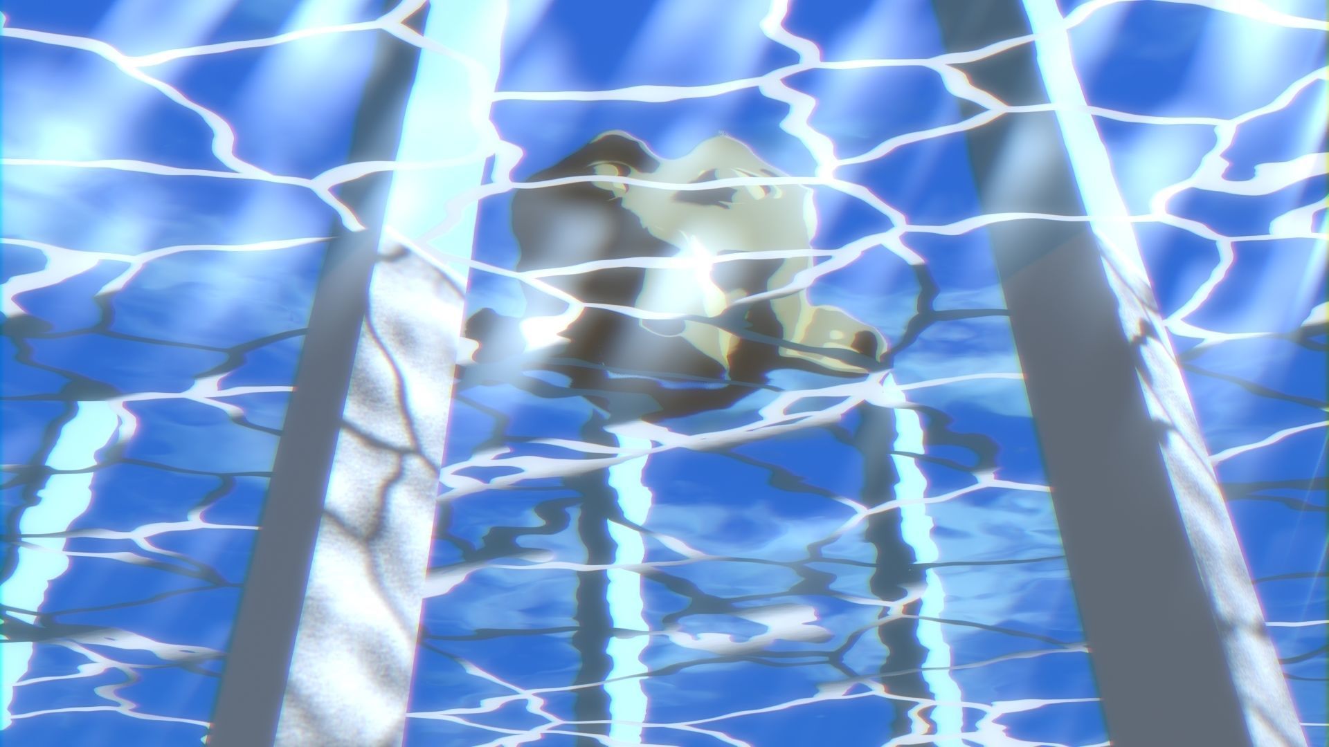 For Anime in Blender - Water Surface and Sun Rays 3D model_16