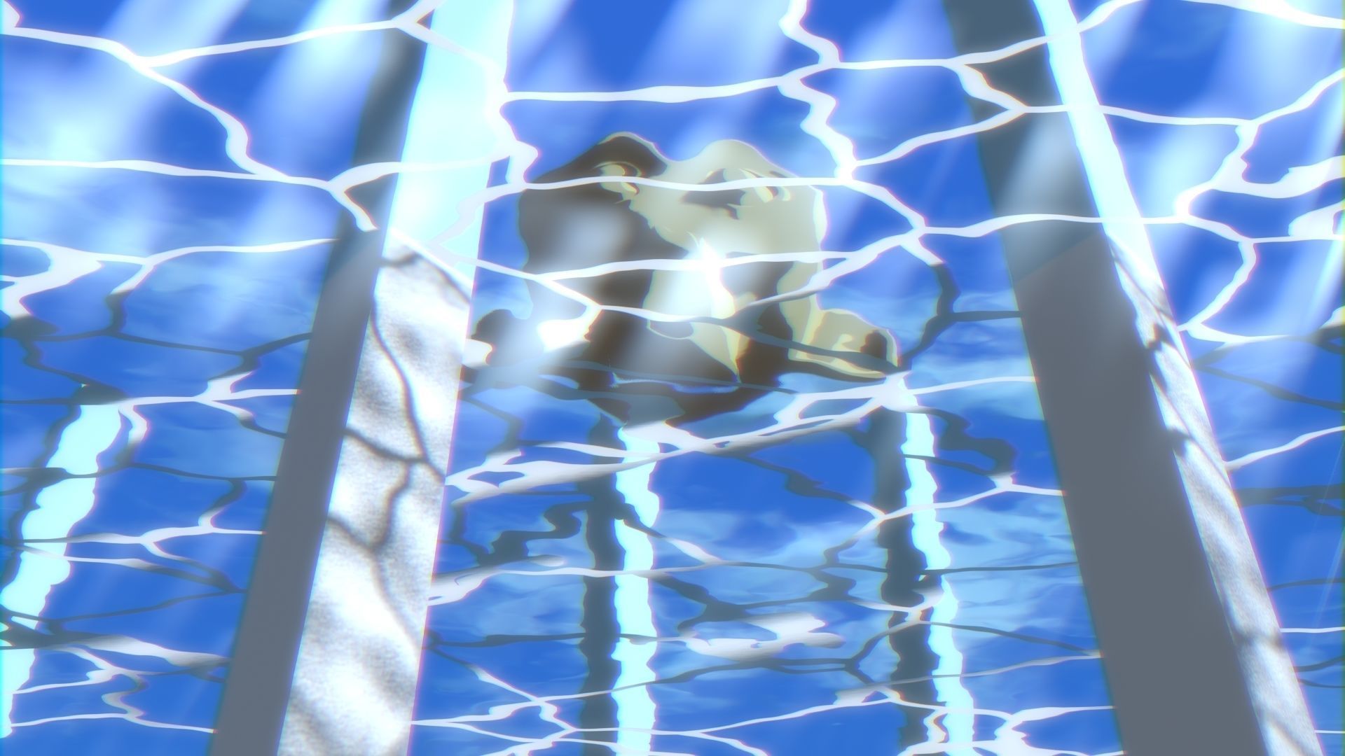 For Anime in Blender - Water Surface and Sun Rays 3D model_18