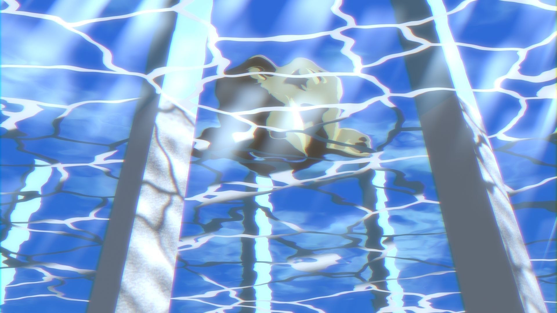 For Anime in Blender - Water Surface and Sun Rays 3D model_22