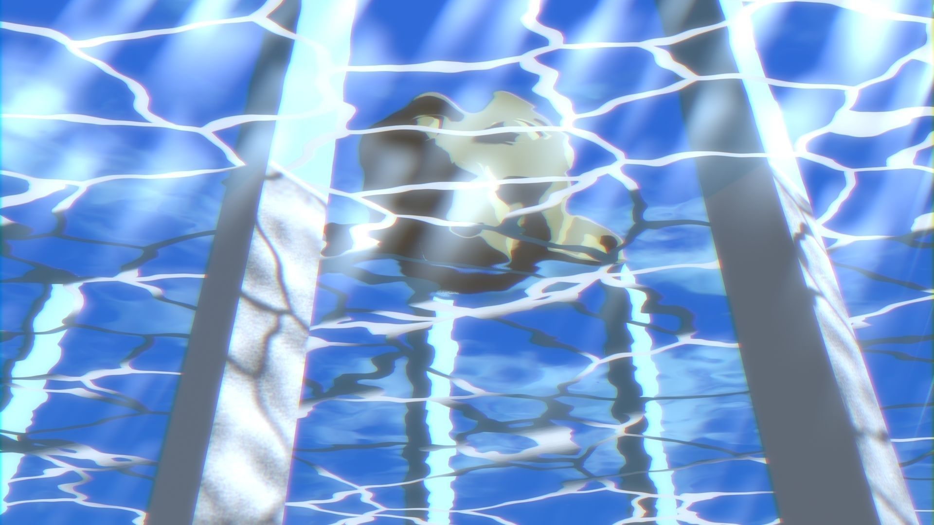 For Anime in Blender - Water Surface and Sun Rays 3D model_12