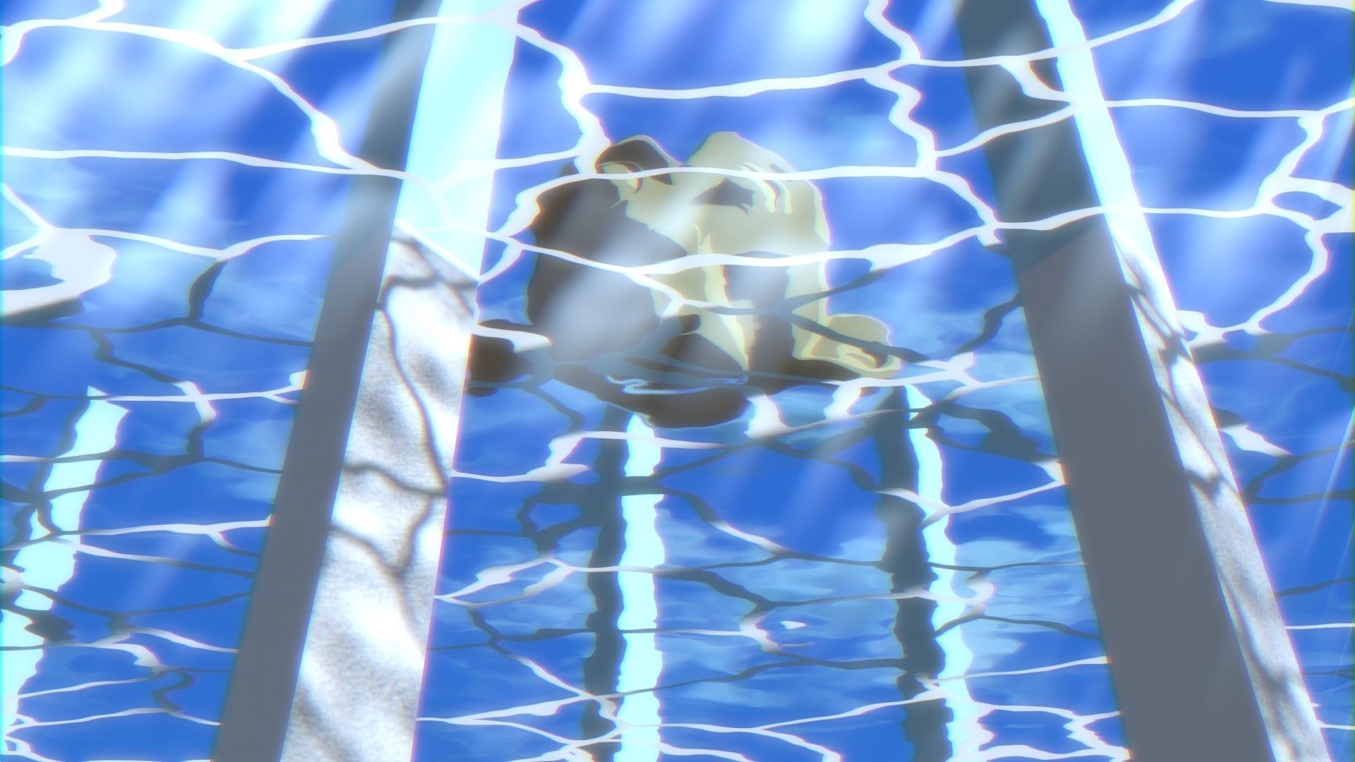 For Anime in Blender - Water Surface and Sun Rays 3D model_34